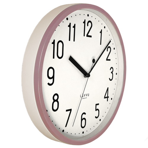 LAVVU Różowy zegar PASTELS SWEEP - 3 LATA GWARANCJA ⌀29,5cm na Arena.pl
