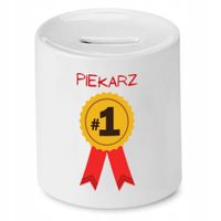 Skarbonka Dla Piekarza Numer Jeden Prezent Z Nadrukiem Ze Zdjęciem