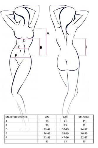 bielizna-marcelle corset white s/m - casmir na Arena.pl