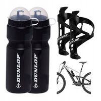 Bidon Rowerowy z Uchwytem na Butelkę Czarny 750 ml Dunlop Zestaw 2 szt