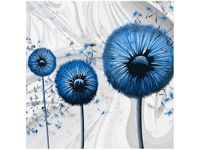 50CM 50CM OBRAZ NIEBIESKIE DMUCHAWCE 3 DRUK PŁÓTNO