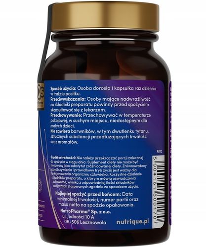 Suplement na wzrok - Twój dobry wzrok Borówka - 60 kapsułek Nutrique na Arena.pl