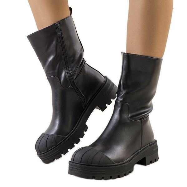 Czarne traperki r.37 zdjęcie 1