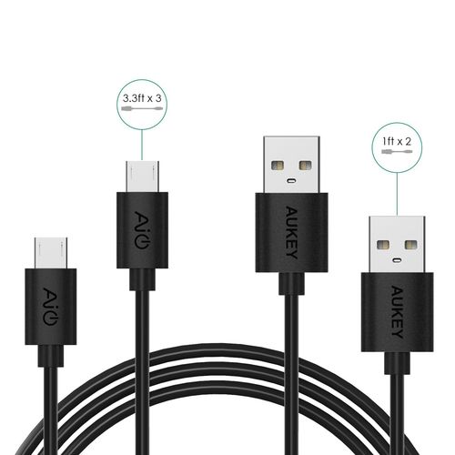 AUKEY CB-D5 zestaw kabli Quick Charge micro USB (5-pack) na Arena.pl