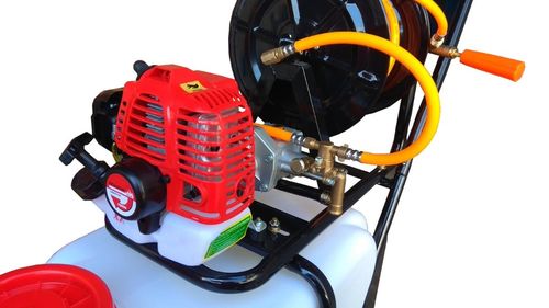 MASTERCUT OS60T/25 OPRYSKIWACZ SPALINOWY JEZDNY TACZKOWY WÓZKOWY NA KOŁACH 60L na Arena.pl