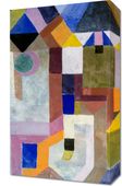 Obraz 30x50cm Colorful Architecture, Paul Klee Vintage do Salonu
