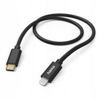 Kabel HAMA Ładujący/data Fabric USB-C - Lightning 1.5m Czarny
