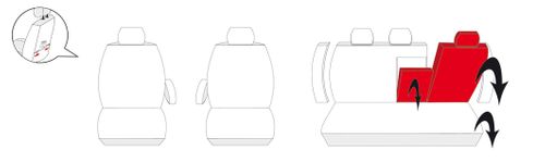 Toyota Corolla Verso I 2001-2004 Pokrowce dopasowane na miarę na Arena.pl