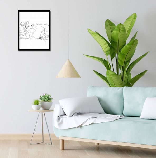 Plakat 40x50cm Śpiący Psiak zdjęcie 4