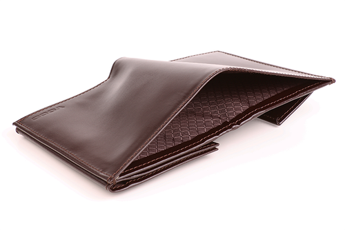 Skórzany portfel męski KEMER VOOC PPM4 Brązowy na Arena.pl