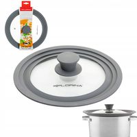 Pokrywa Żaroodporna 3w1 z silikonem 24, 26, 28cm Florina Pokrywka do Garnka