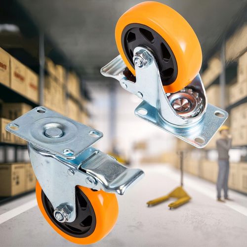 OBROTOWE KÓŁKA PRZEMYSŁOWE Z HAMULCEM DO DUŻYCH OBCIĄŻEŃ 460Kg 100mm na Arena.pl