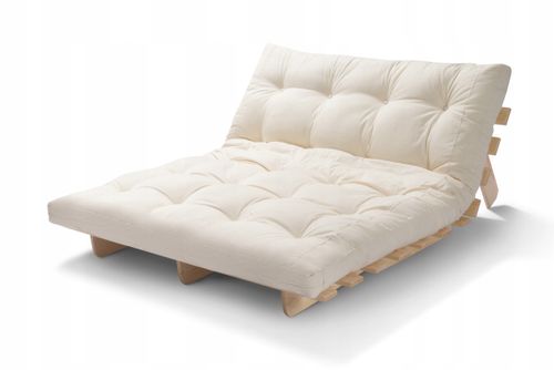 Sofa Futon Latex 160x200 cm z funkcją spania BZ50 + komplet poduszek na Arena.pl