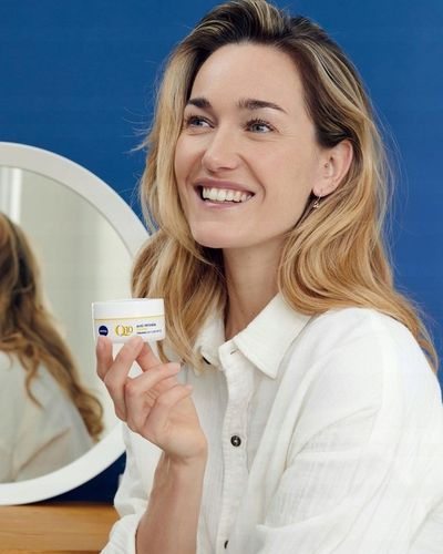 NIVEA Q10 Krem przeciwzmarszczkowy dzień noc SPF15 50ml x2 + Pod oczy 15ml na Arena.pl