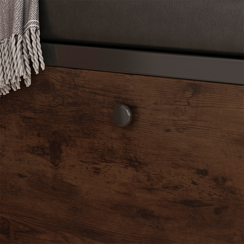 SZAFKA NA BUTY POJEMNA Z SIEDZISKIEM SCHOWEK PÓŁKA OTWIERANA DREWNO RETRO na Arena.pl