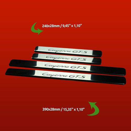 Listwa progowa PORSCHE CAYENNE 957 CAYENNE GTS Stal nierdzewna 304 połysk na Arena.pl