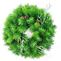 WIENIEC ŚWIĄTECZNY Z SZYSZKAMI 40 cm GIRLANDA ŚWIĄTECZNA GĘSTY STROIK