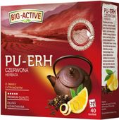 BIG-ACTIVE HERBATA CZERWONA PU-ERH CYTRYNOWA 40TB
