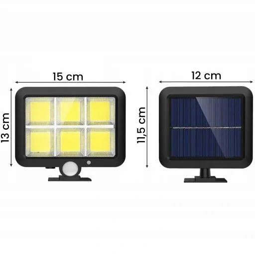 LAMPA SOLARNA HALOGEN LED REFLEKTOR COB CZUJNIK RUCHU ZMIERZCHU zdjęcie 6
