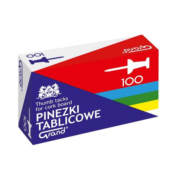 PINEZKI TABLICOWE 100SZT GRAND zdjęcie 1