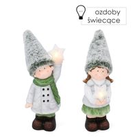 figurka dziewczynka /chłopak z gwiazdką  led 29cm