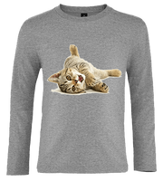 Bluzka t-shirt z długim rękawem Kot