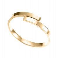 Pierścionek obrączka STAL SZLACHETNA POZŁACANA