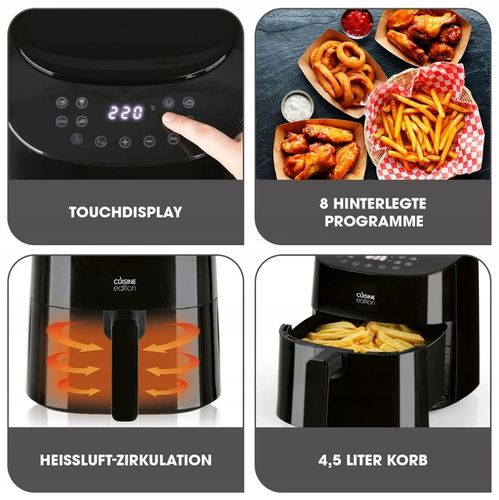Frytkownica Air Fryer 4,5L LED 1450W 8 PROGRAMÓW na Arena.pl