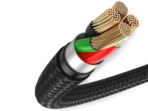 Baseus Kabel Halo Data USB - Lightning 2.4A 1m Czarny na Arena.pl