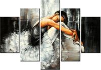 105CM 150CM OBRAZ 5 ELEM ZMYSŁOWY BALET DRUK