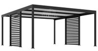 CarPort PREMIUM - Wiata samochodowa 5x5 Antracyt Zabudowa TS1043