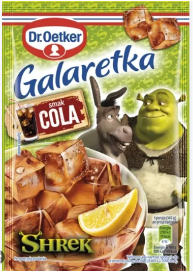 DR OETKER GALARETKA SHREK COLA 72G zdjęcie 1