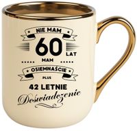 Kubek PREMIUM prezent na URODZINY 60 LAT oryginalny upominek z dedykacją