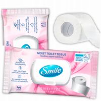 smile papier toaletowy nawilżany flip top, 44szt.