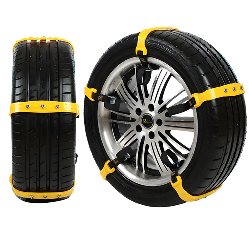 Łańcuchy Śniegowe Uniwersalne Opaski Na Koła Zimowe Antypoślizgowe Komplet na Arena.pl