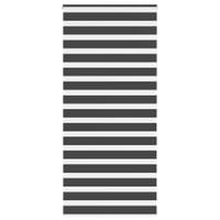 Roleta zebra, czarna, szerokość tkaniny 90,9 cm, poliester