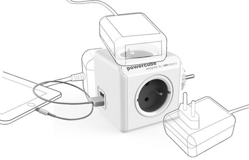 Allocacoc Przedłużacz PowerCube Original USB Grey na Arena.pl
