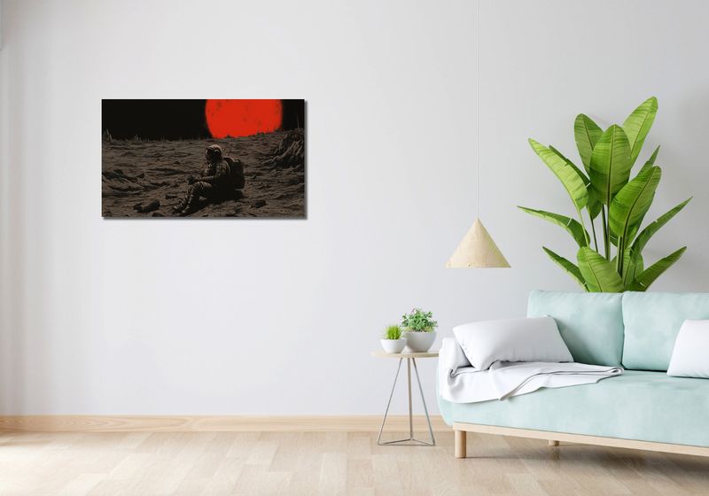 Obraz 90x50cm Samotność w Kosmosie zdjęcie 2