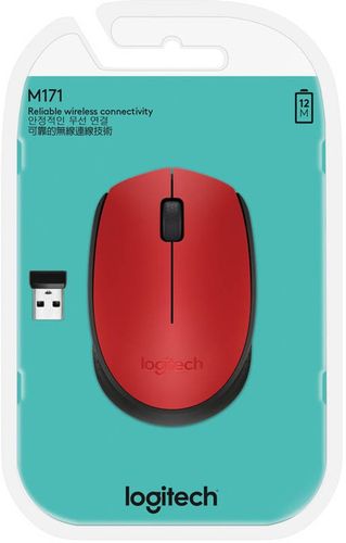 Mysz Logitech Wireless Mouse M171 (910-004641) Czerwona na Arena.pl