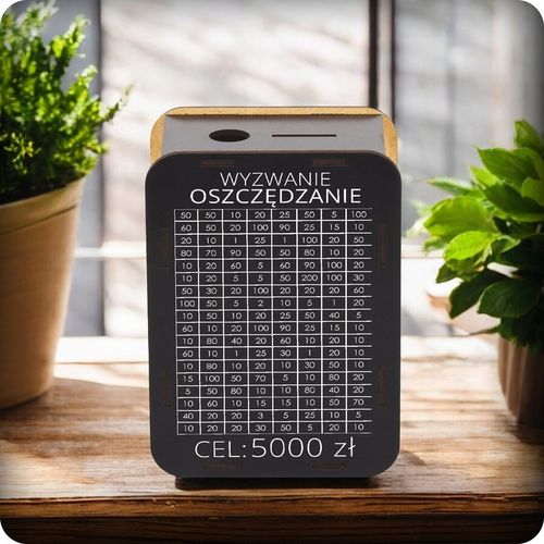 PREZENT NA 18 30 40 50 60 URODZINY SKARBONKA WYKREŚLANA UPOMINEK CEL 5000zł na Arena.pl