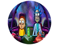 Opłatek na tort Rick i Morty