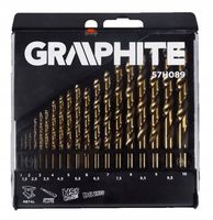 GRAPHITE WIERTŁA DO METALU HSS-CO 1.0-10.0 MM 19 SZT. ORGANIZER 57H089