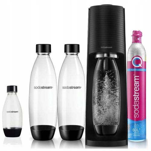 Saturator do wody gazowanej SodaStream Terra czarny + 3 butelki + gaz na Arena.pl