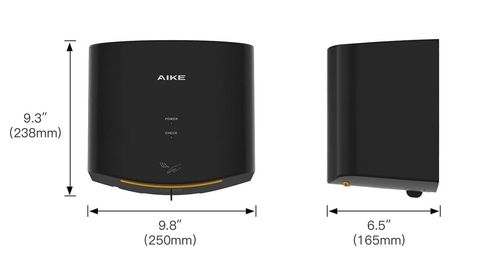 Suszarka do rąk AIKE Air Wiper, 220 V, 1400 W, czarna, Używany na Arena.pl