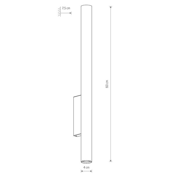 Stick lampa ścienna tuba Fourty 10760 Nowodvorski góra dół mosiądz zdjęcie 3