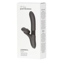 silicone vibrator 7 powerful modes - licking, thrusting and heating, black