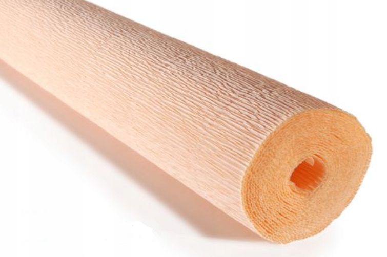 bibuła krepina 50x250cm 180gr 17a/5 brzoskwinia zdjęcie 2