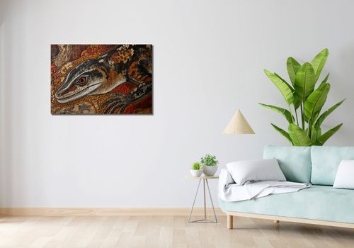 Obraz 90x60cm Oko Jaszczurki na Arena.pl