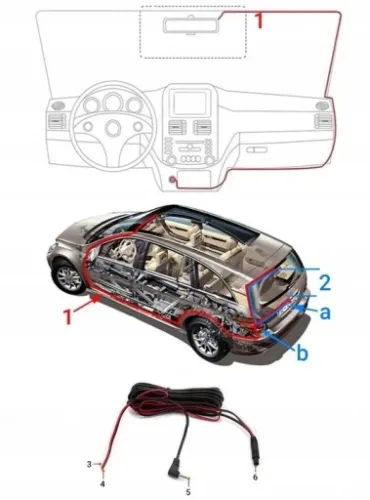 REJESTRATOR JAZDY 3 KAMERY+KAMERA TYŁ FULLHD +64GB na Arena.pl