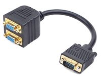 Splitter VGA-VGA x2 (15M/15F) Gembird CC-VGAX2-20CM (0,2 m)